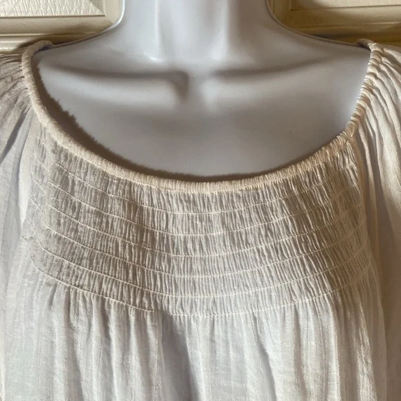 J/M Sportswear by Cato, Boho Top, White, Medium, NWT - Picture 3 of 9